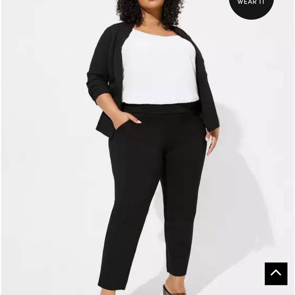 NWT Torrid Black Ponte Pull On Pants - 2X
